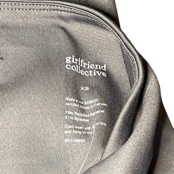 Girlfriend Collective High Rise Leggings Women's XS‎ Gray Stretch Waist Pocket - Picture 3 of 5